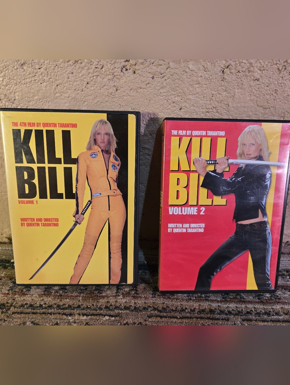 LOT Kill Bill Volume 1 & 2 - DVD Uma Thurman Tarantino One And Two Good